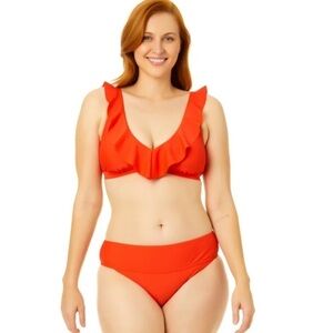 Time and Tru 2 Piece Swimsuit bikini top bottom 3X 24W-26W NWT